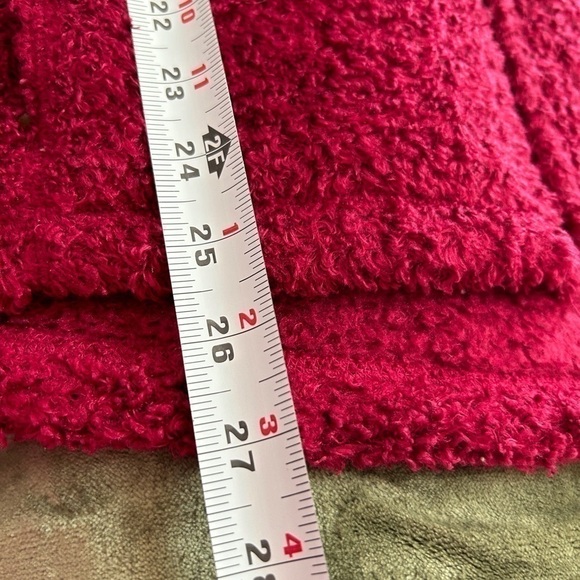 Like New LL Bean Red Teddy Bear Jacket, XL - Picture 7 of 8